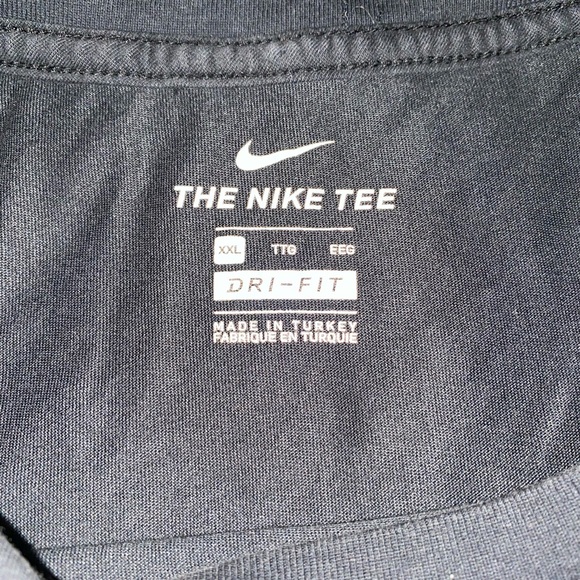 Nike Sz XXL Mens Athletic Cut Dri-Fit Just Do It Short Sleeve Shirt - Picture 3 of 5